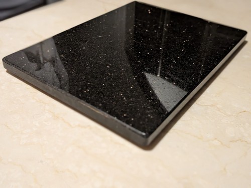 Black granite star - black,