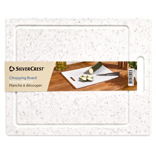 Plastic chopping board - chopping, white