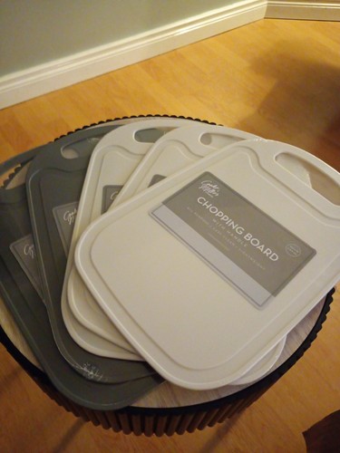 Plastic chopping board white - plastic,
