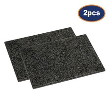 2pcs Black Speckled Granite