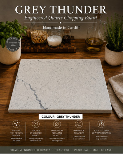Quartz stone chopping board - quartz,