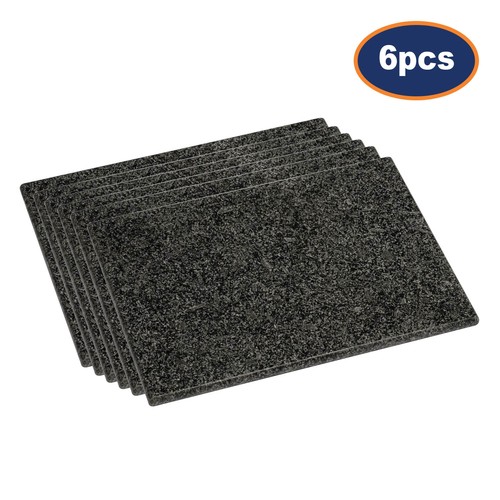 6pcs black speckled granite - speckled,
